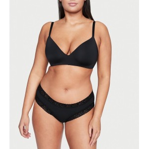 Tрусики Cotton Lace Cheeky panty Black