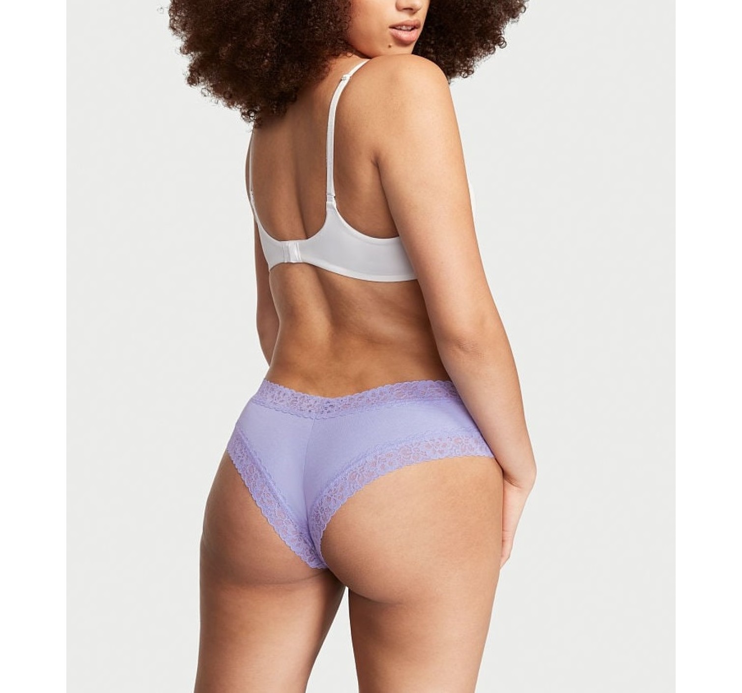 Трусики Lilac Lace Waist Cotton Cheeky Panty