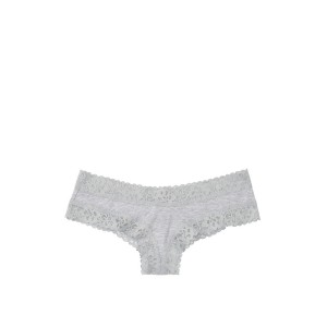 Трусики Grey Lace Waist Cotton Cheeky Panty