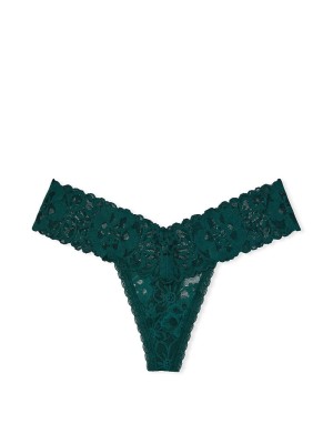 Трусики стринги Lacie Lace-Up Green Thong Panty