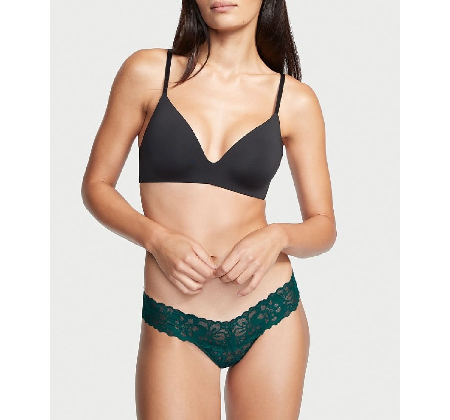 Трусики стринги Lacie Lace-Up Green Thong Panty