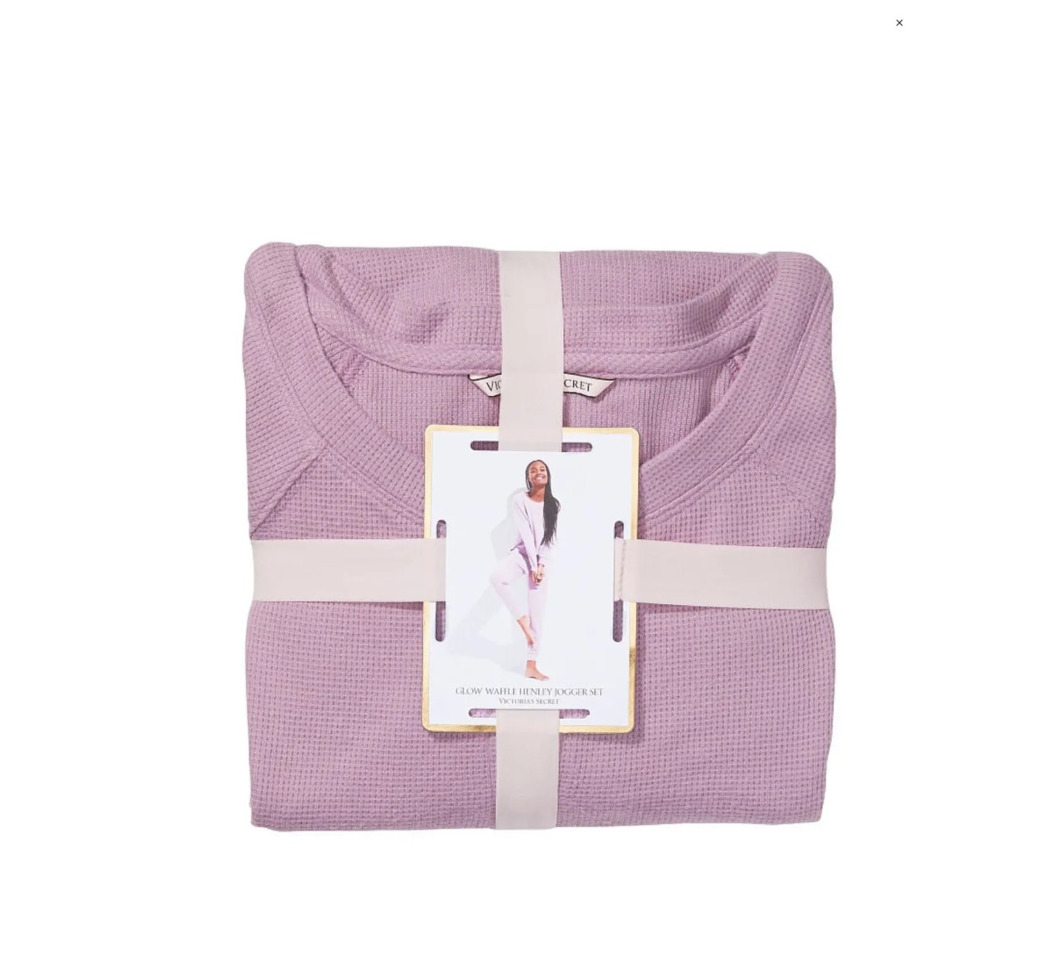 Пижама Glow Waffle Henley Jogger Set Lilac