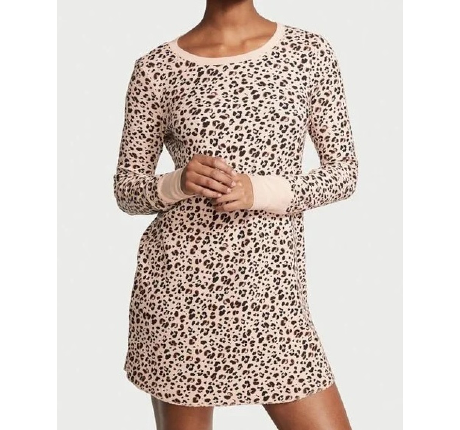 Ночная рубашка Victoria’s Secret Thermal Sleepshirt Leopard