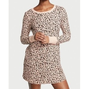 Ночная рубашка Victoria’s Secret Thermal Sleepshirt Leopard