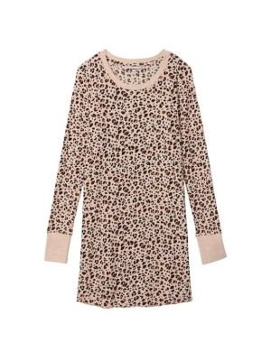 Ночная рубашка Victoria’s Secret Thermal Sleepshirt Leopard