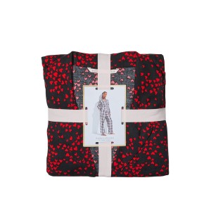 Пижама Flannel Long Pj set Red Mini hearts