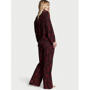 Пижама Flannel Long Pj set Red Mini hearts