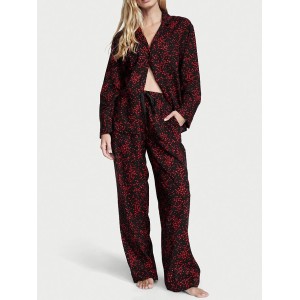 Пижама Flannel Long Pj set Red Mini hearts