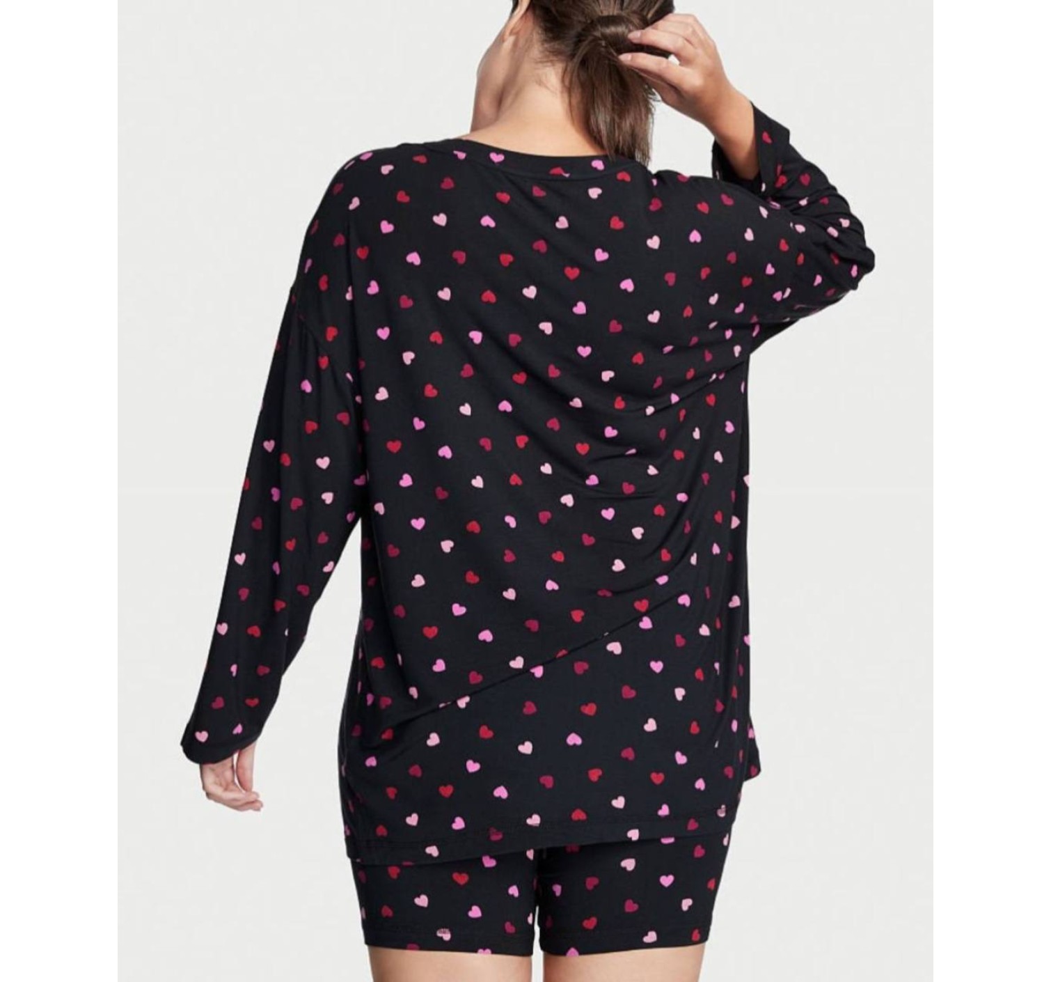 Пижама Black Modal Pajama set Hearts print