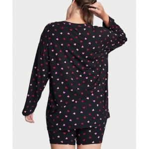 Пижама Black Modal Pajama set Hearts print