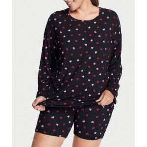 Пижама Black Modal Pajama set Hearts print