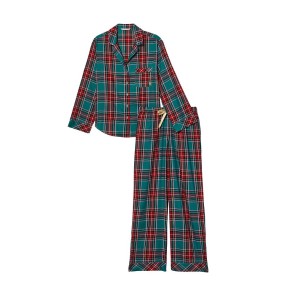 Піжама мFlannel Long Pj set Bright tartan plaid