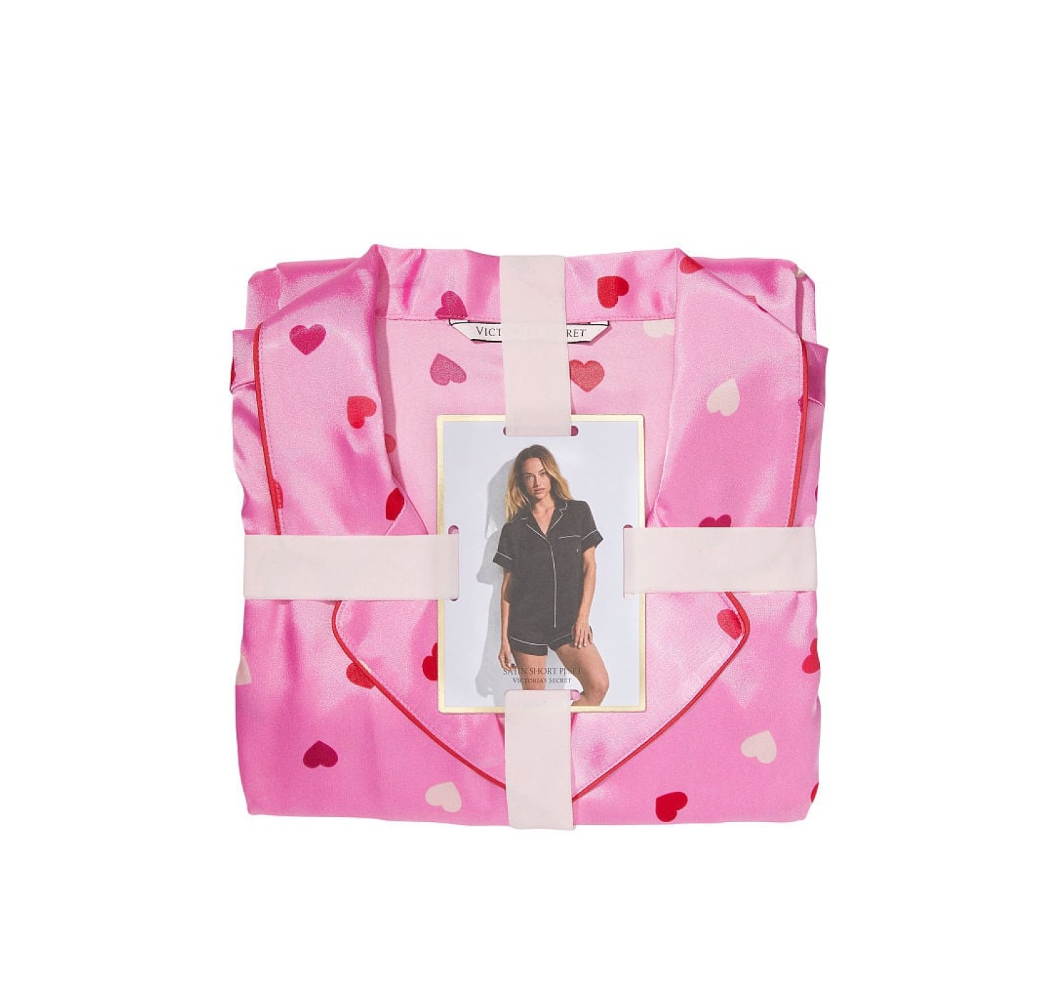 Пижама The Satin Short Pajama Set Bright Hibiscus Multi Heart