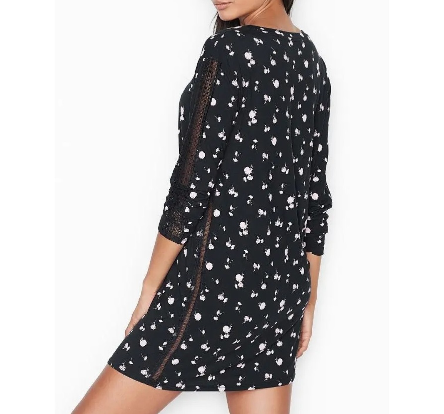 Ночная рубашка Modal Supersoft Sleepshirt Black Floral
