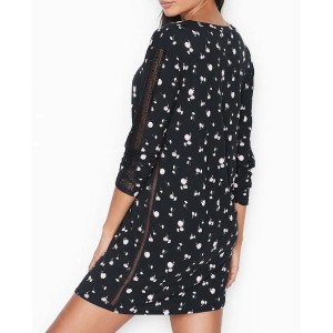 Ночная рубашка Modal Supersoft Sleepshirt Black Floral