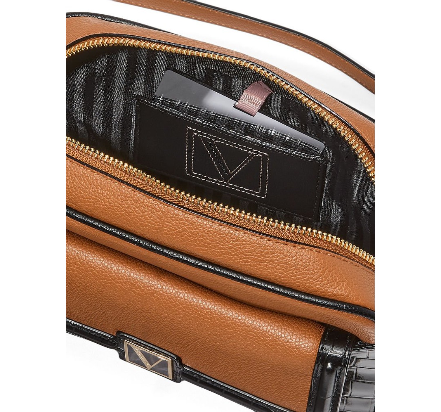 Кросс-боди The Victoria Top Zip Shoulder Bag Croc Colorblock