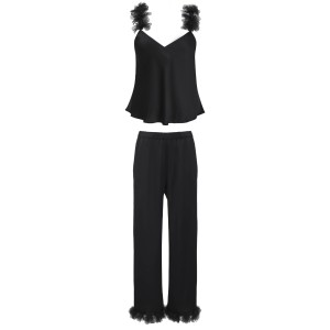 Пижама FOR LOVE & LEMONS Floral Trim Cami Long PJ Set