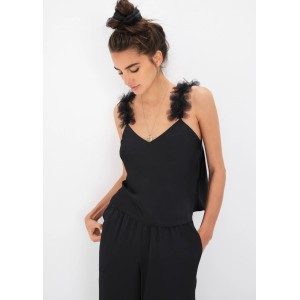 Пижама FOR LOVE & LEMONS Floral Trim Cami Long PJ Set