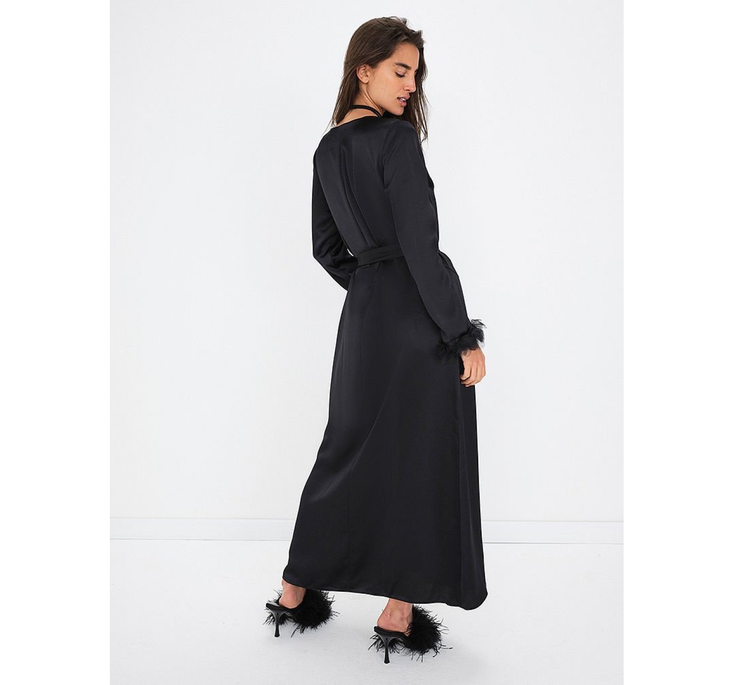 Халат FOR LOVE & LEMONS Floral Trim Kimono Robe