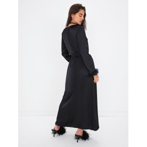 Халат FOR LOVE & LEMONS Floral Trim Kimono Robe