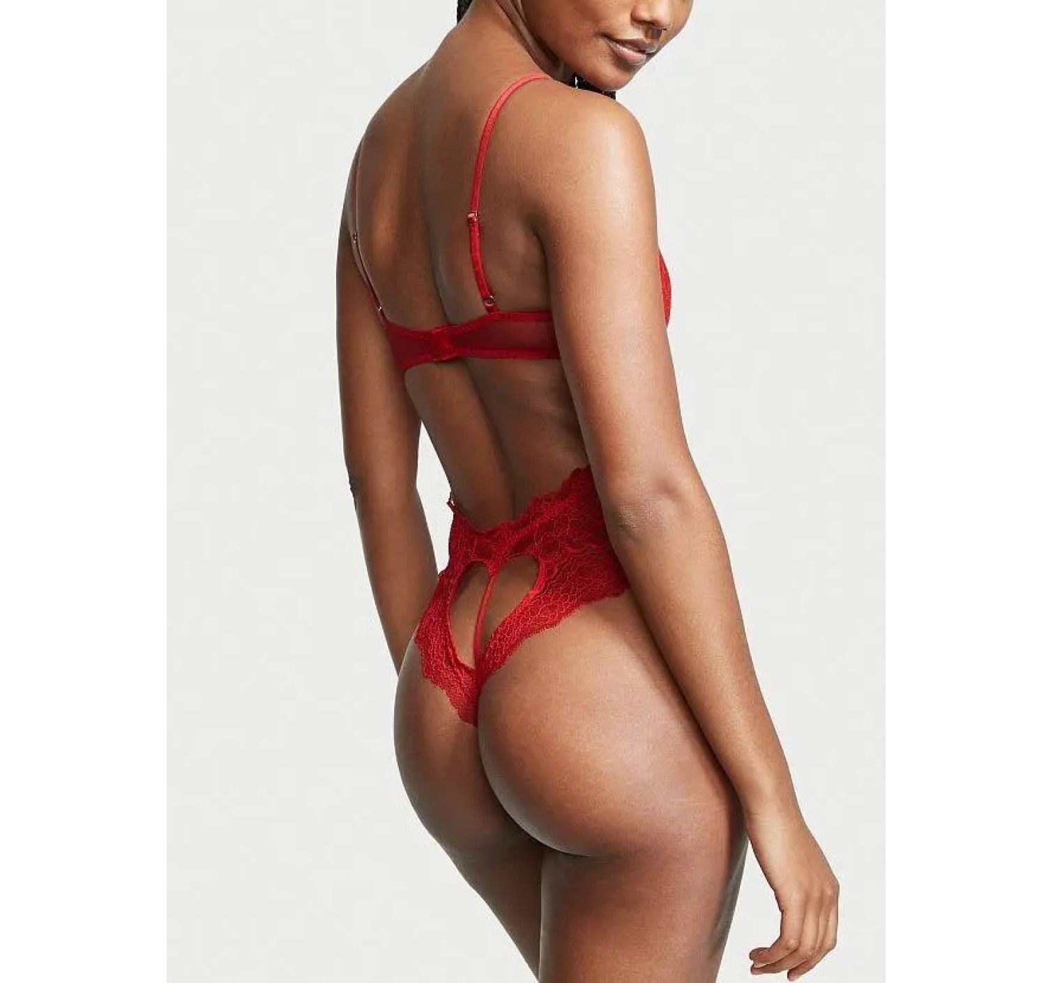 Боди Wicked Unlined Balconette Teddy Heart print Victoria’s Secret 
