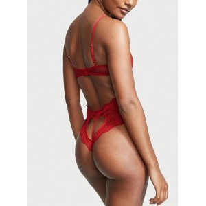 Боди Wicked Unlined Balconette Teddy Heart print Victoria’s Secret 