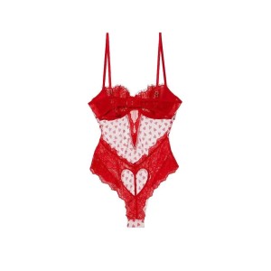 Боди Wicked Unlined Balconette Teddy Heart print Victoria’s Secret 