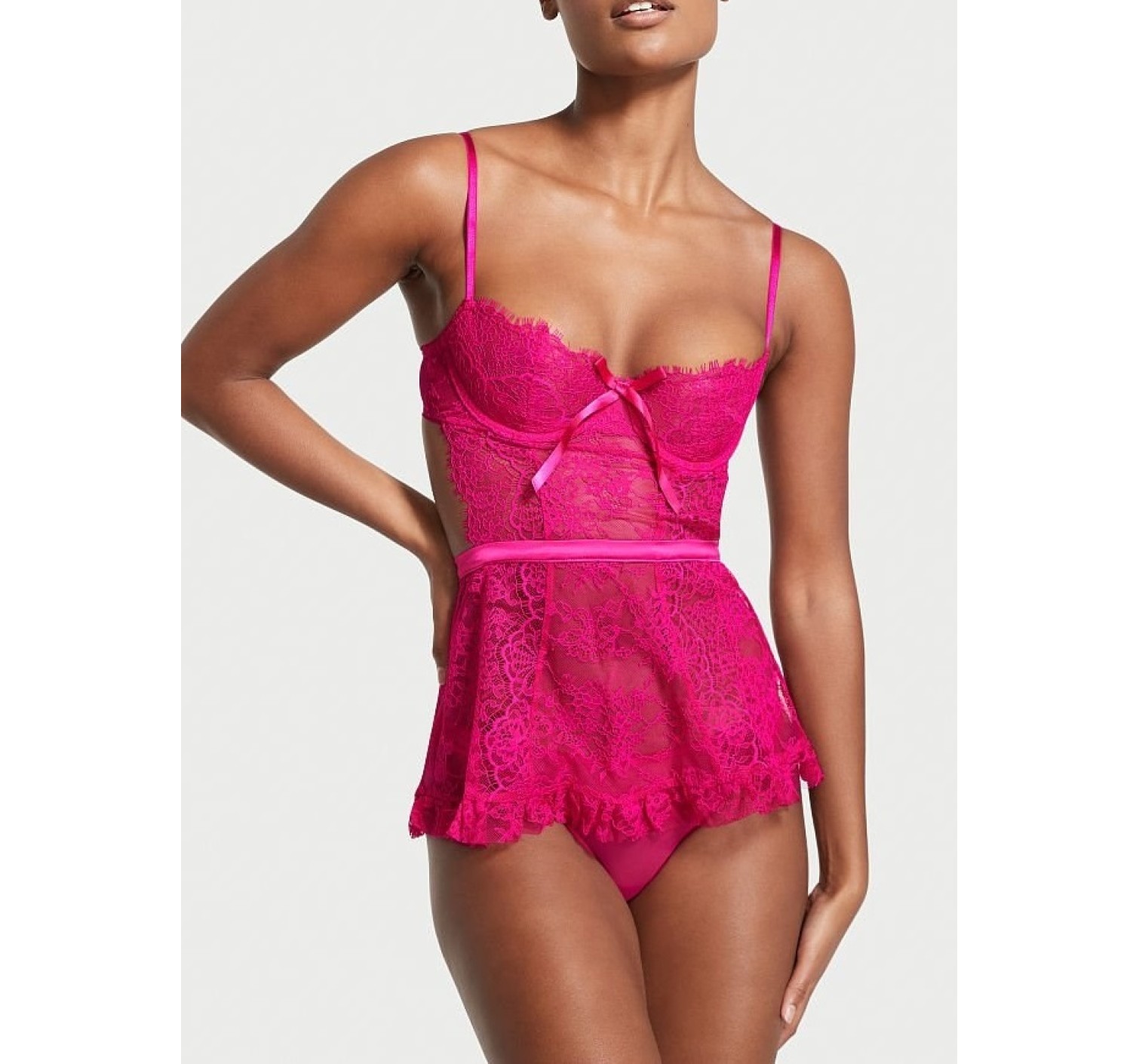 Пеньюар Victoria Secret Viry Sexy Wicked Babydoll Fucsia