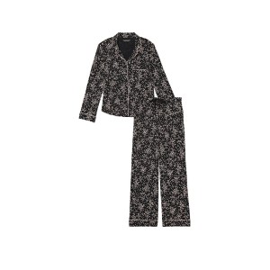 Пижама Modal Long Pajama Set Mini Black Heart