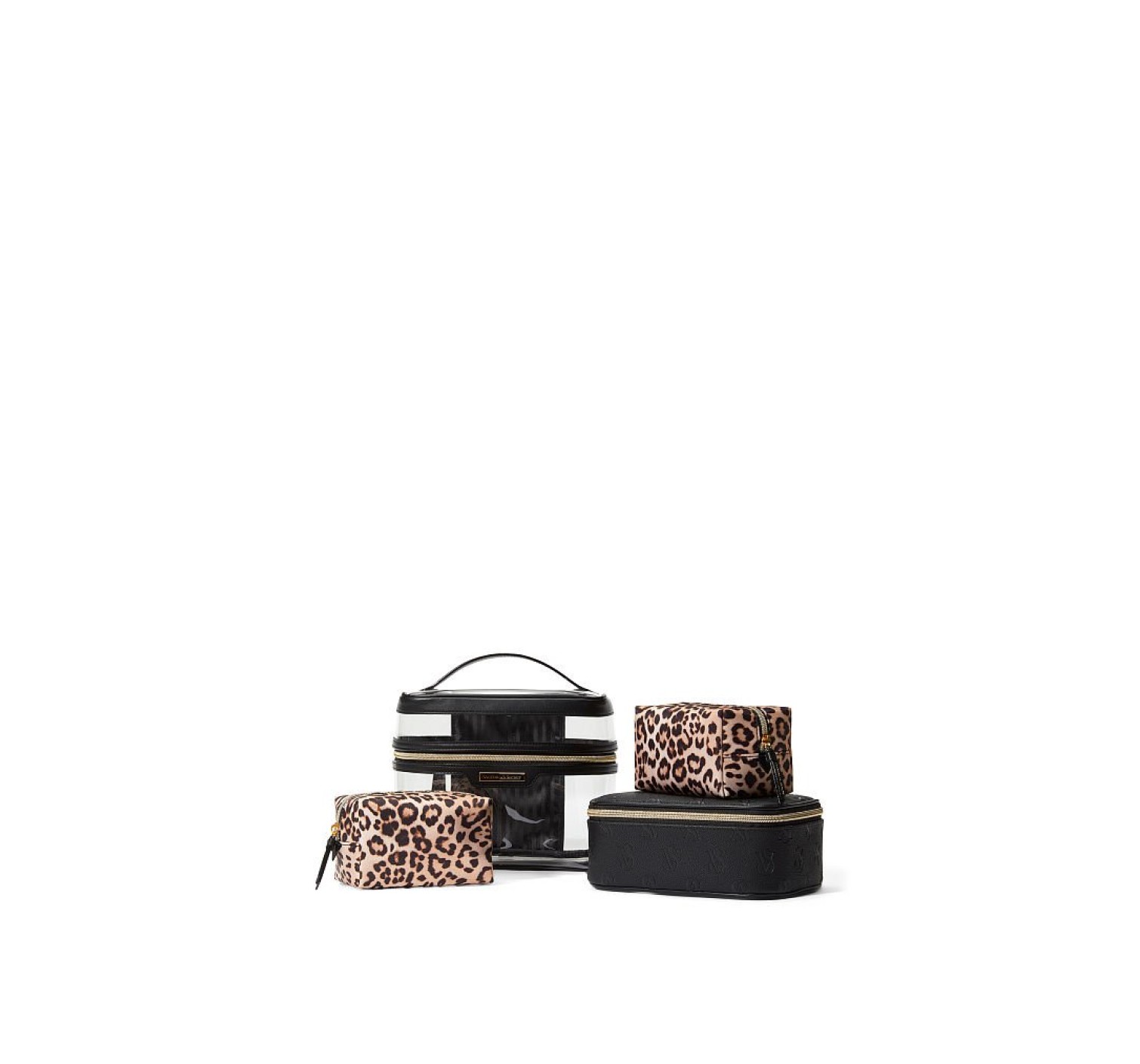 Набор косметичек 4-in-1 Train Case Luxe Leopard