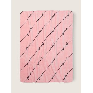 Плед Plush Fleece Blanket Logo PINK