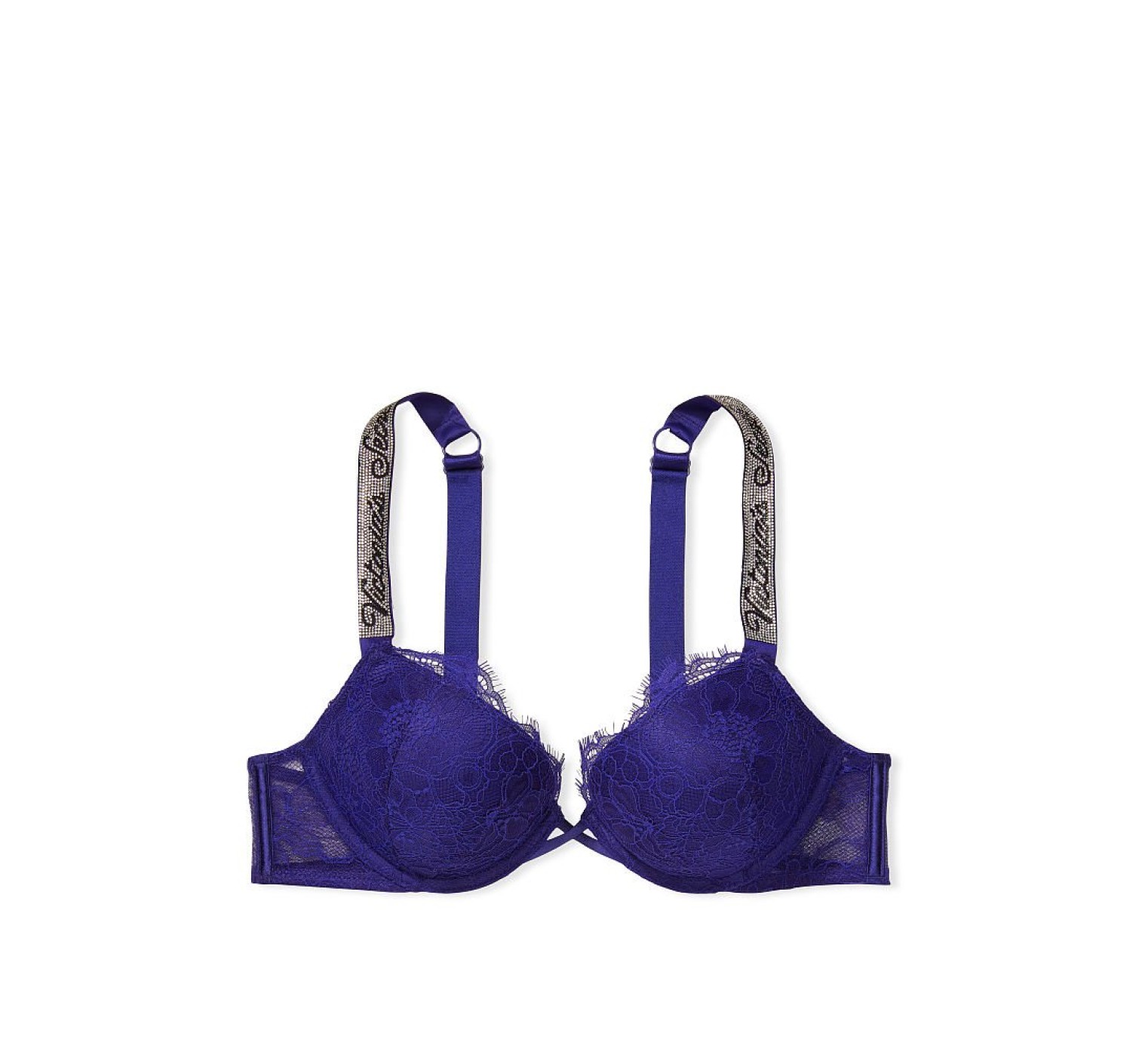 Комплект білизни Embellished Strap Bombshell Push-up Bra Night Ocean