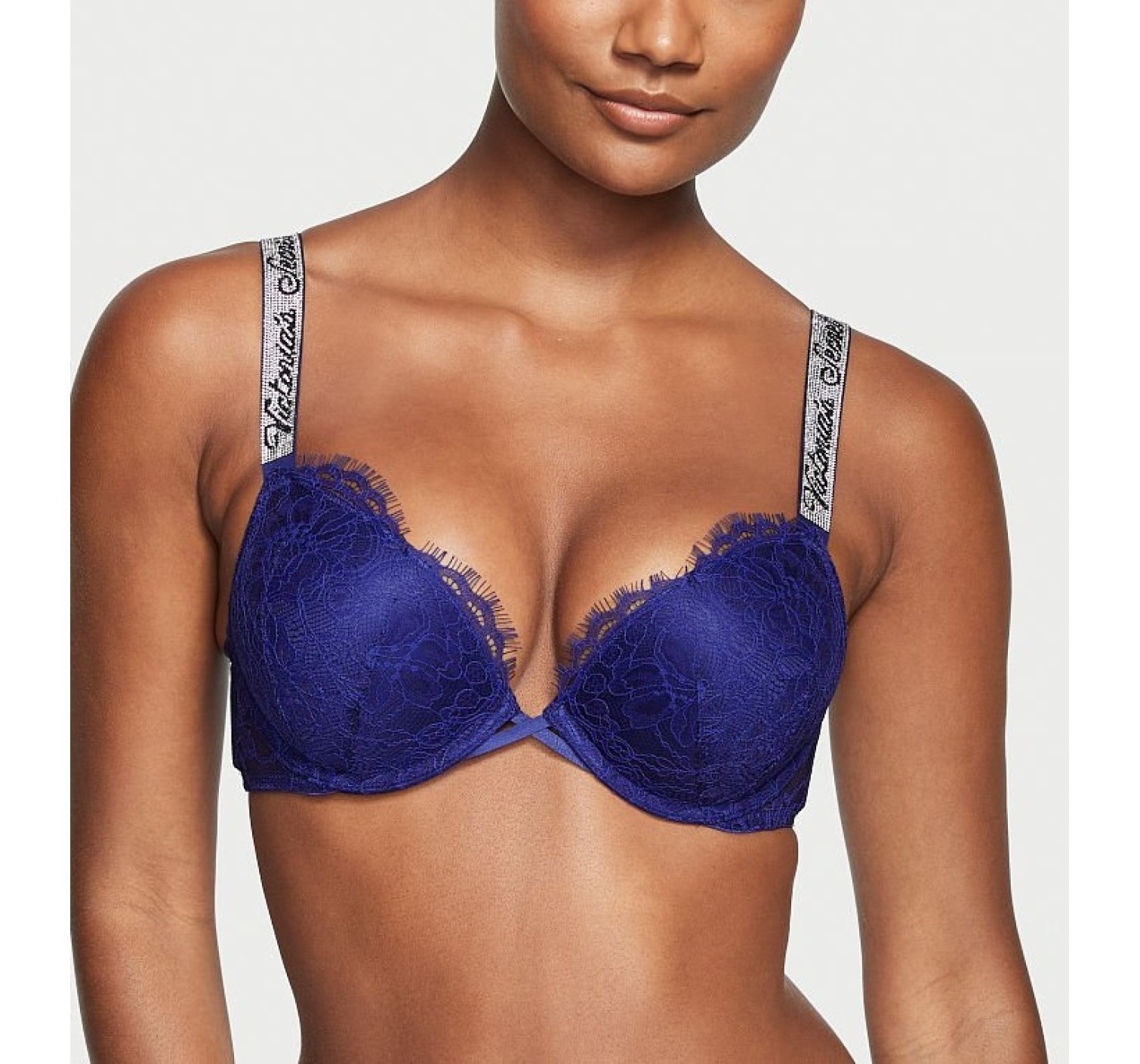 Комплект білизни Embellished Strap Bombshell Push-up Bra Night Ocean