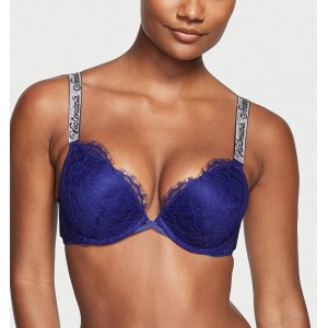 Комплект білизни Embellished Strap Bombshell Push-up Bra Night Ocean