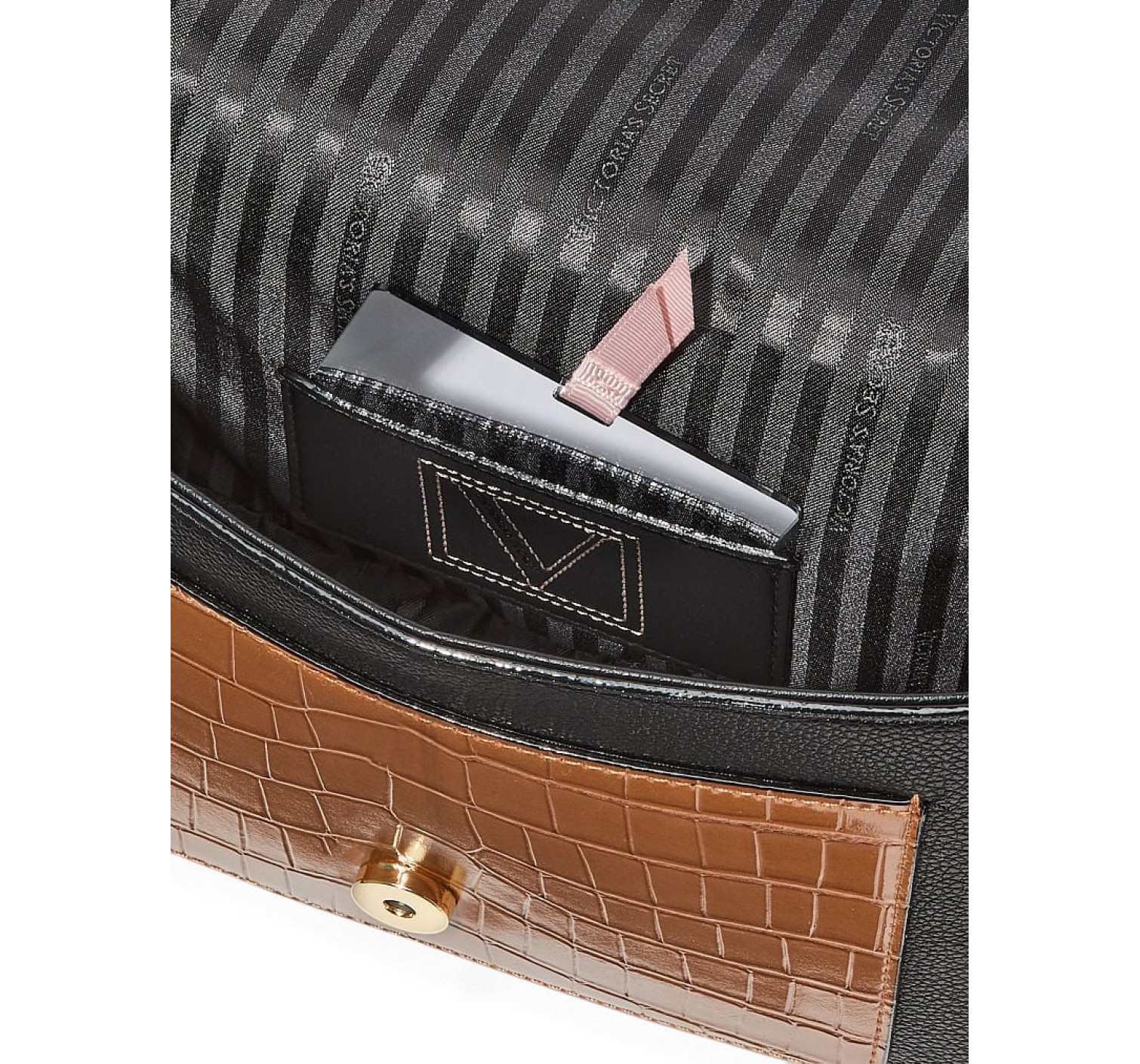 Кросс-боди Виктория Сикрет Medium Shoulder Bag Croc Colorblock