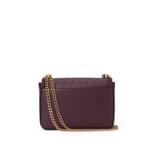 Кросс-боди Виктория Сикрет Medium Shoulder Bag Black Violet Woven