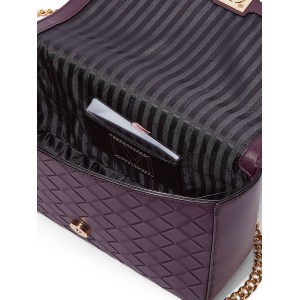 Кросс-боди Виктория Сикрет Medium Shoulder Bag Black Violet Woven