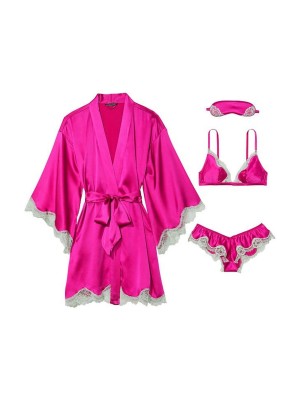 Подарочный набор 4-Piece Silk Gift Set Bright Magenta