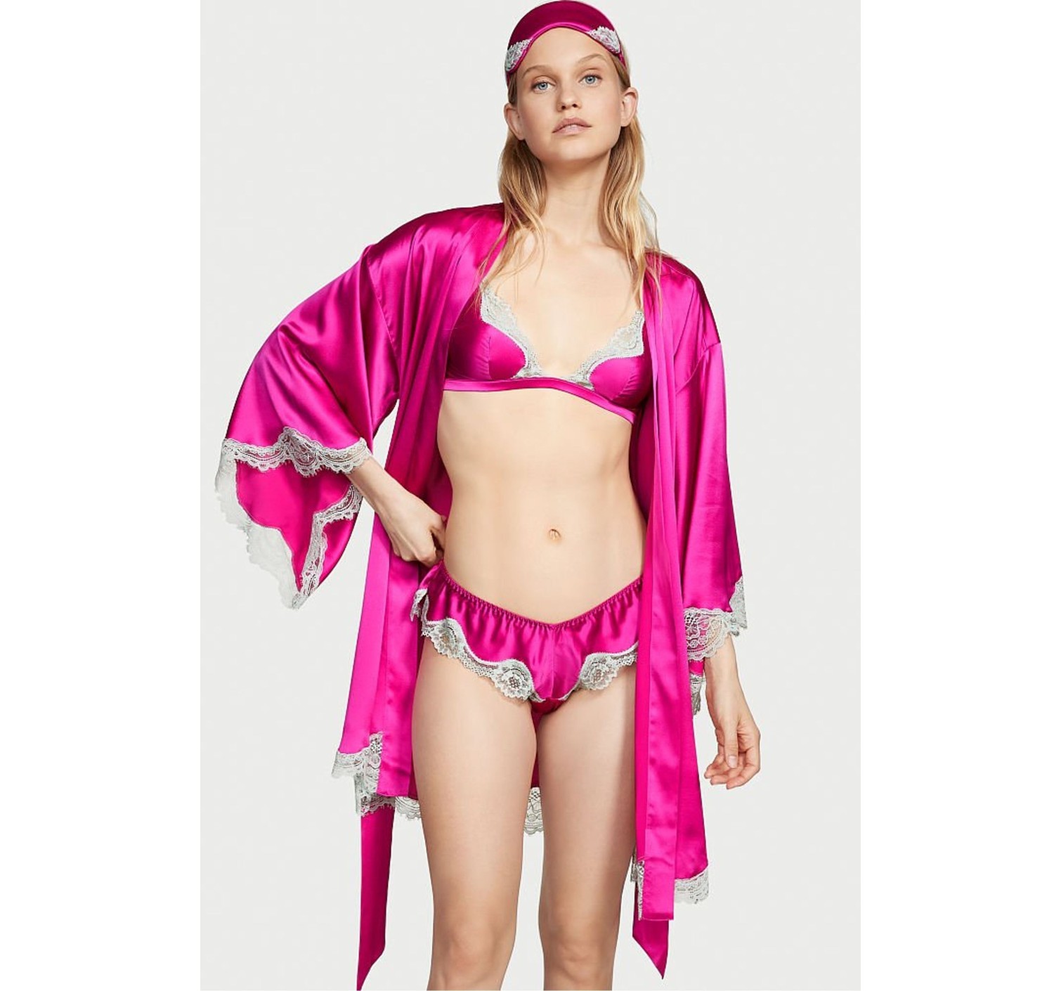 Подарочный набор 4-Piece Silk Gift Set Bright Magenta