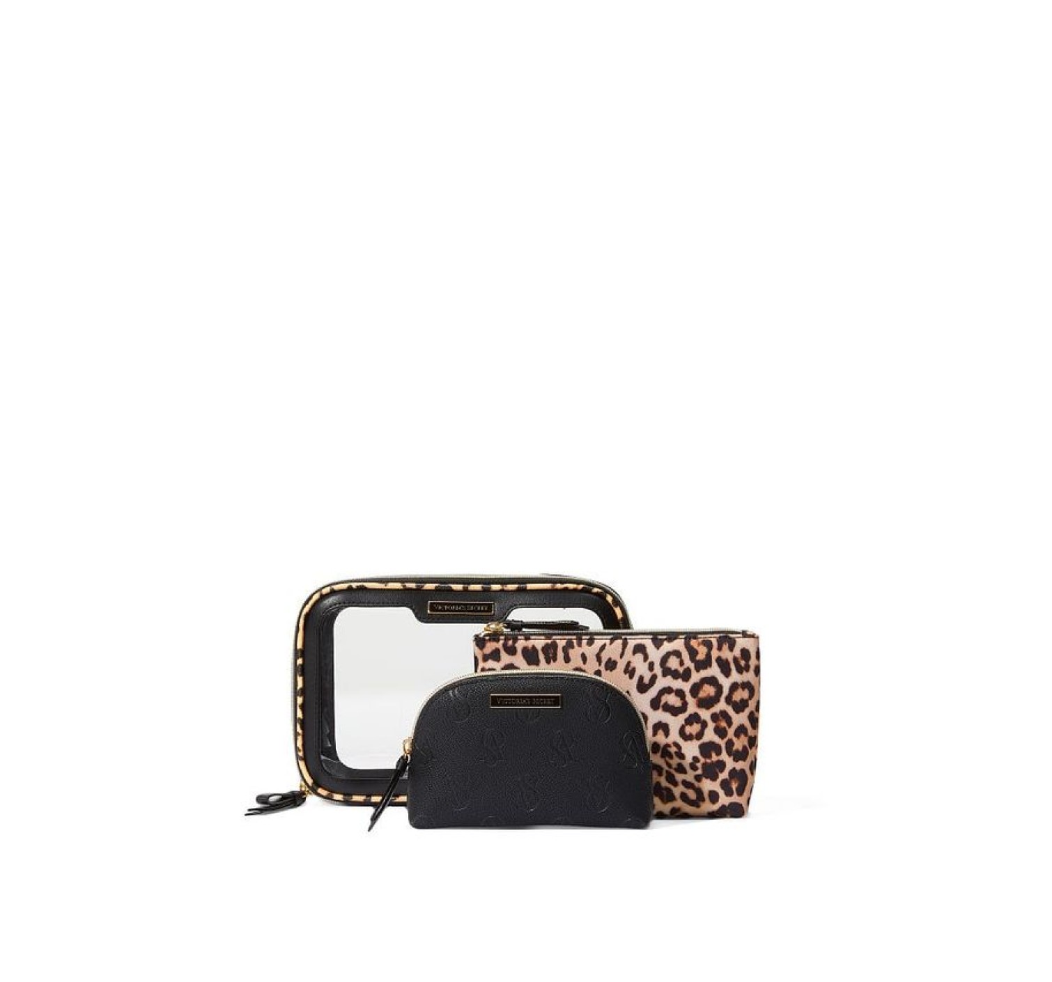 Косметичка 3в1 Victoria’s Secret Trio Beauty Bag Leopard