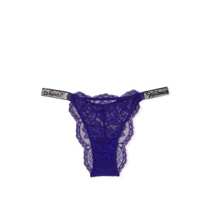 Трусики Shine Strap Lace Brazilian Panty Night Ocean