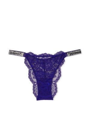 Трусики Shine Strap Lace Brazilian Panty Night Ocean