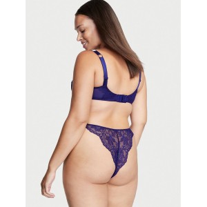Трусики Shine Strap Lace Brazilian Panty Night Ocean