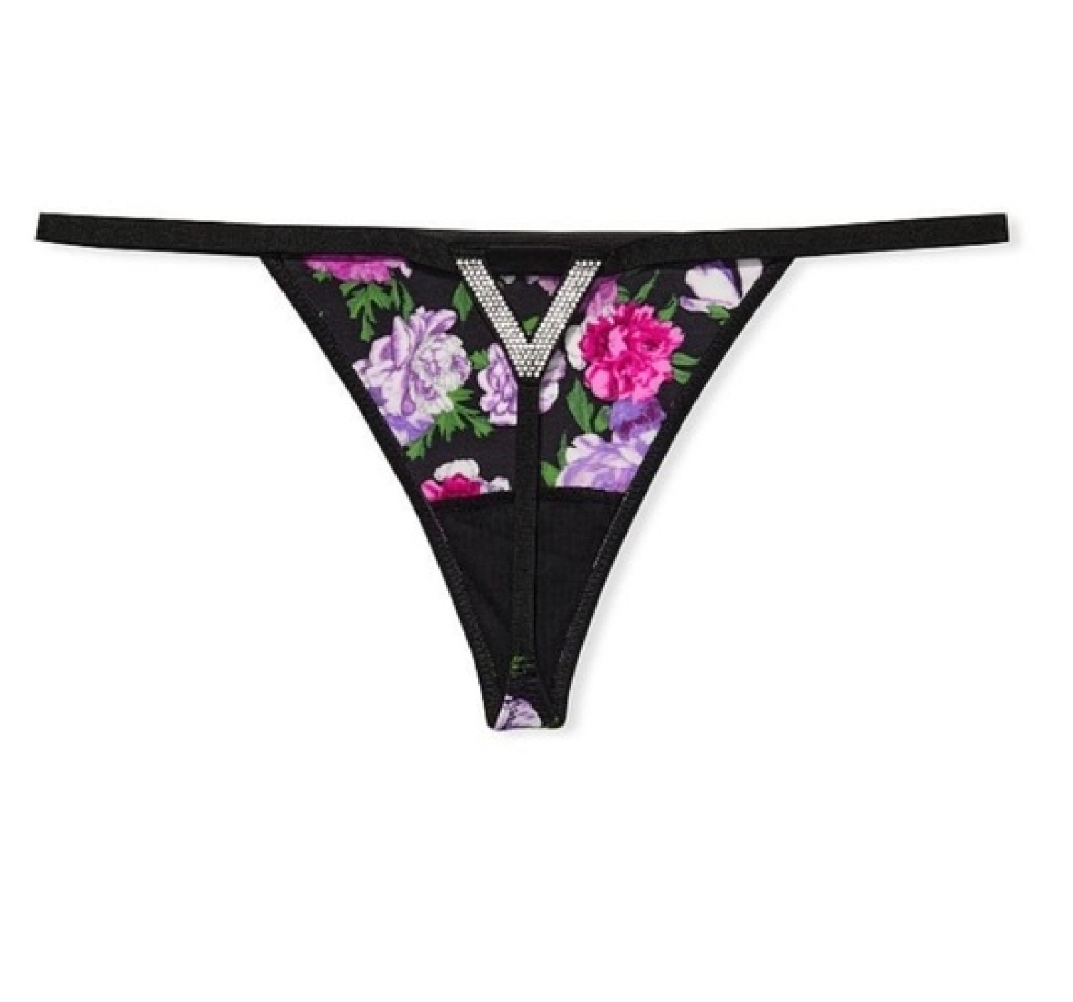 Трусики Very Sexy Bombshell Shine Strap V-string Thong panty Flower print