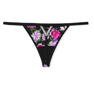 Трусики Very Sexy Bombshell Shine Strap V-string Thong panty Flower print