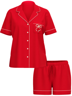 Пижама Modal Soft Short Pajama Set Lipstick