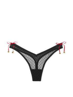 Трусики Jingle Bells Mesh Thong Panty