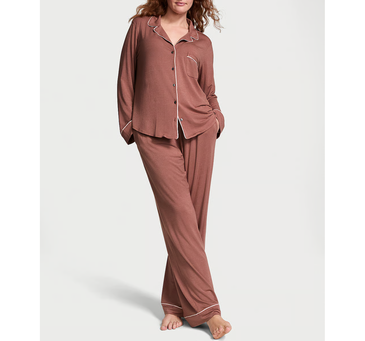Пижама Modal Long Pajama Set Vintage Rose