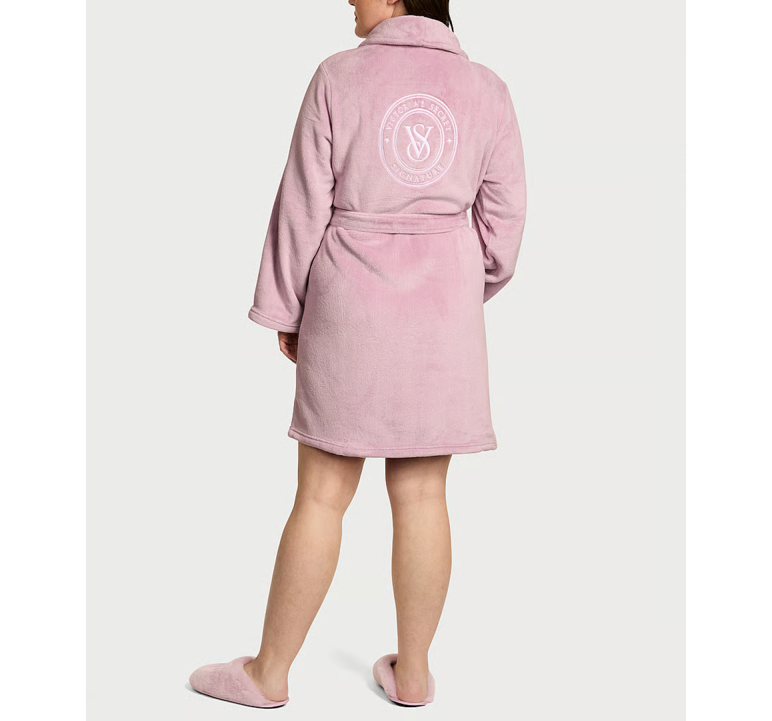 Плюшевый халат Short Cozy Robe Violet Pearl