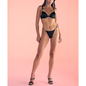 Трусики Scattered Shine Strap V-String Panty Black